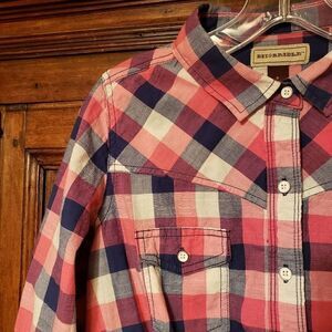 Bit & Bridle Western Cowgirl Plaid Shirt Small